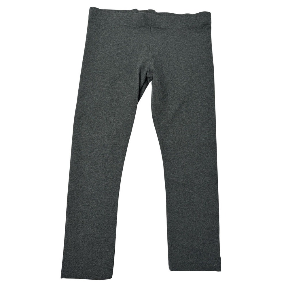 DKNY Capri Knit Leggings Athletic Yoga Causal Dark Gray Cotton‎ Blend Size Large
